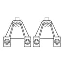 MJX Hyper Go H8P Rear Shock Tower Part - Part Number P8PV08