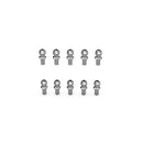 Rlaarlo Pivot Ball Stud Screws (10 Pack) for 1:10 On-Road Cars - Part Number R10096