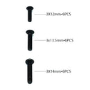 Rlaarlo Flat Head Hex Machine Screw Set - Part Number R10104