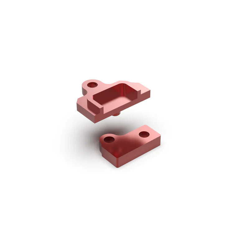 Rlaarlo Red Aluminum Servo Block Set for On-Road Models - Part Number R10118