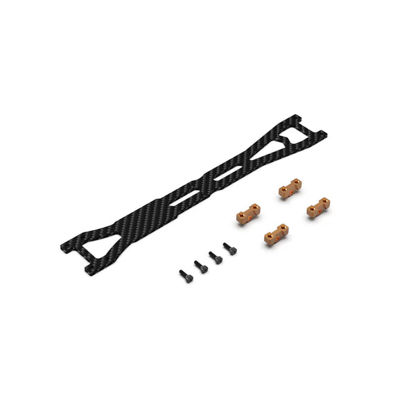 Rlaarlo Orange Carbon Fiber Upper Deck Set for On-Road Models - Part Number R10120
