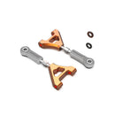 Rlaarlo Orange Alloy Rear Upper Suspension Arms for AK Series - Part Number R10135