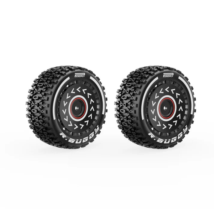 Rlaarlo X12S Blue Rear Tyre & Wheel Set (Glued) - Part Number R16112