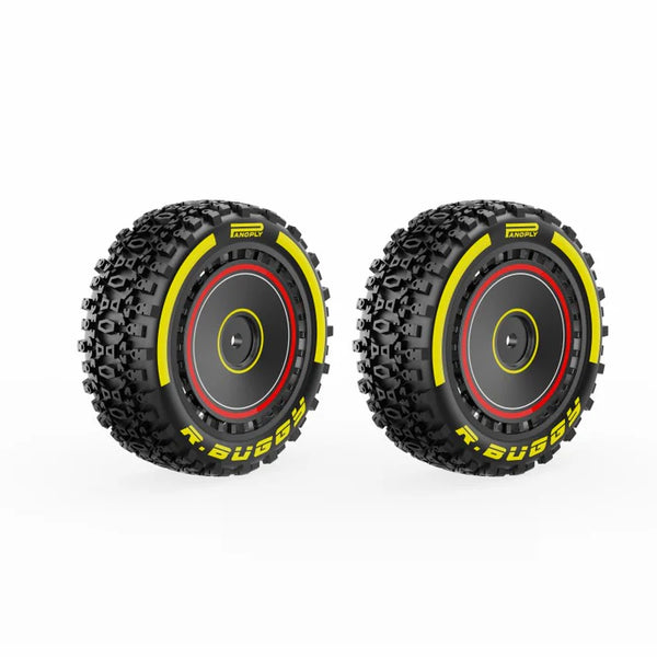 Rlaarlo X12S Red Front Tyre & Wheel Set (Glued) - Part Number R16125