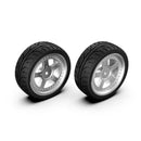Rlaarlo Silver Wheel and Tyre Set 2 Pack for AK Series Models - Part Number RS10002