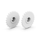 Rlaarlo Silver Wheel Fairings for 1:10 On-Road Cars - Part Number RS10004