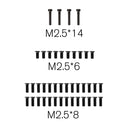 Rlaarlo Replacement Flat Screws Set M2.5 - Part Number R16058