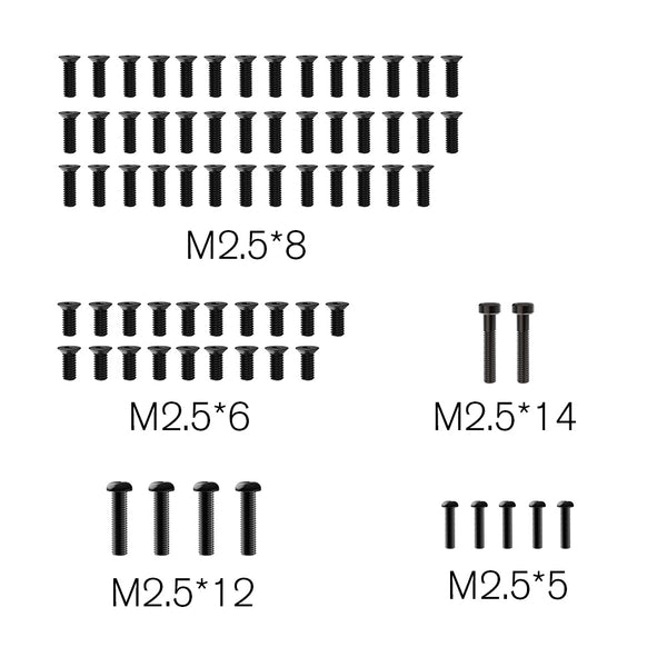 Rlaarlo Replacement Oval Screw Set M2 - Part Number R16063