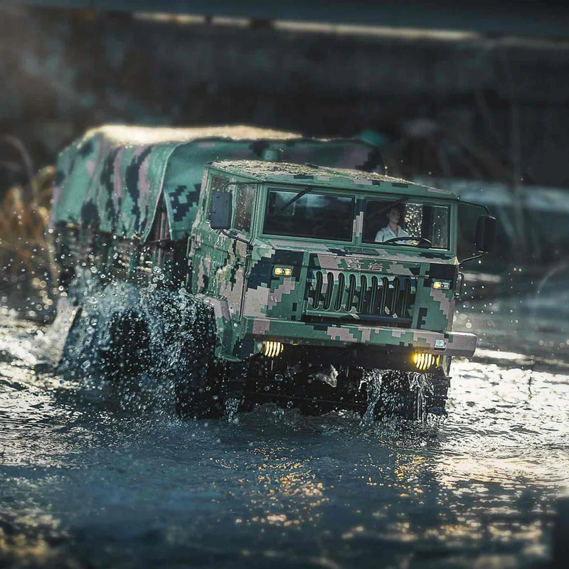 Rlaarlo HongYan HY6 6x6 Brushless Military Crawler Truck Jungle Camo