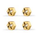 HBX 2996A Gold Metal Wheel Hexes - Part Number T2121