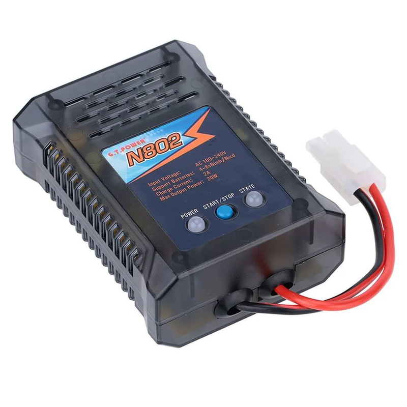 G.T Power N802 Fast Charger for NiMh/NiCad Batteries 6v - 9.6v with Tamiya Plug
