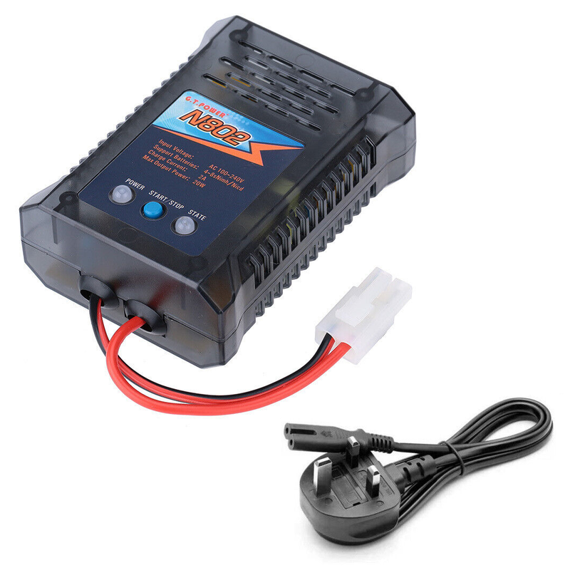 G.T Power N802 Fast Charger for NiMh/NiCad Batteries 6v - 9.6v with Tamiya Plug