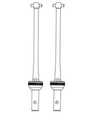 MJX Hyper Go 7303 Replacement CVD Drive Shafts (2 Pack) - Part Number XC10410