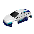 Rlaarlo XTS F10 White Ford Focus Body Shell with Stickers - Part Number XTS-079