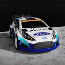 Rlaarlo XTS F10 White Ford Focus Body Shell with Stickers - Part Number XTS-079