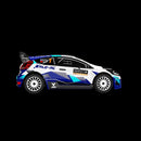 Rlaarlo XTS F10 White Ford Focus Body Shell with Stickers - Part Number XTS-079