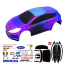Rlaarlo XTS F10 Purple Ford Focus Body Shell with Stickers - Part Number XTS-080
