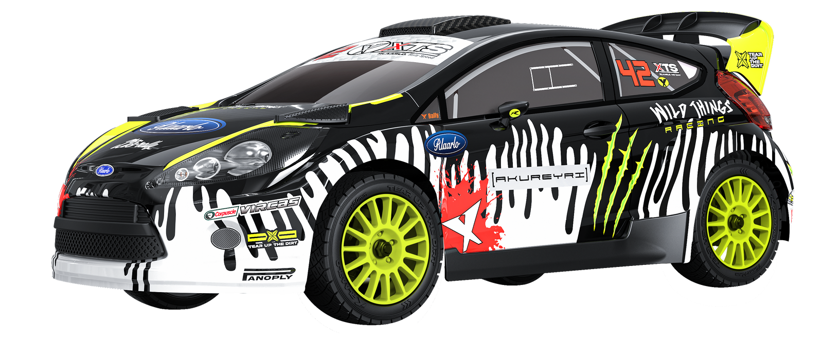 Rlaarlo XTS F10 Metal RC Rally Car 1:10 Scale - Black