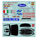 Rlaarlo XTS F10 Replacement Sticker Decal Pack (Metal) - Part Number XTS-036