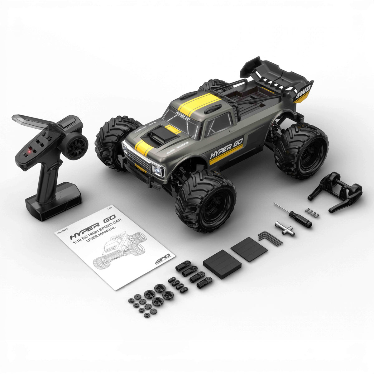MJX Hyper Go 10210 Brushless LiPo Off Road RC Truck Grey