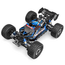 A picture of the mjx 16207 RC buggy from an angle.