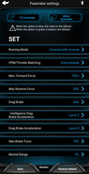 a screen shot of the mjx h8h mobile application