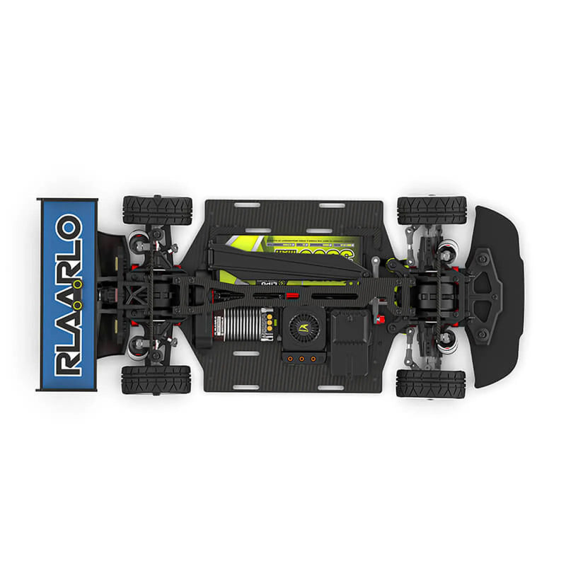 Rlaarlo AK-787 Carbon Brushless 1:10 Scale Race Car - Blue (2S & 3S LiPo Version)