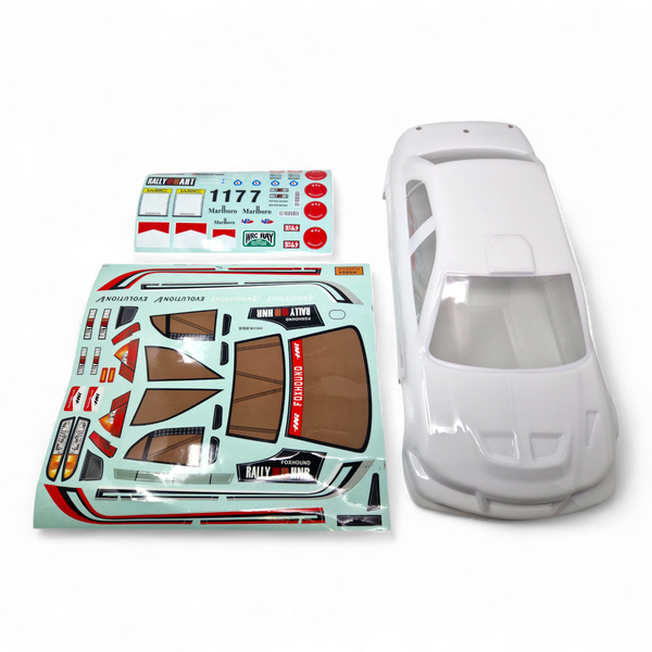 HNR Foxhound 9804 White Polycarbonate Base Body Shell With Decals - Part Number H98348-1