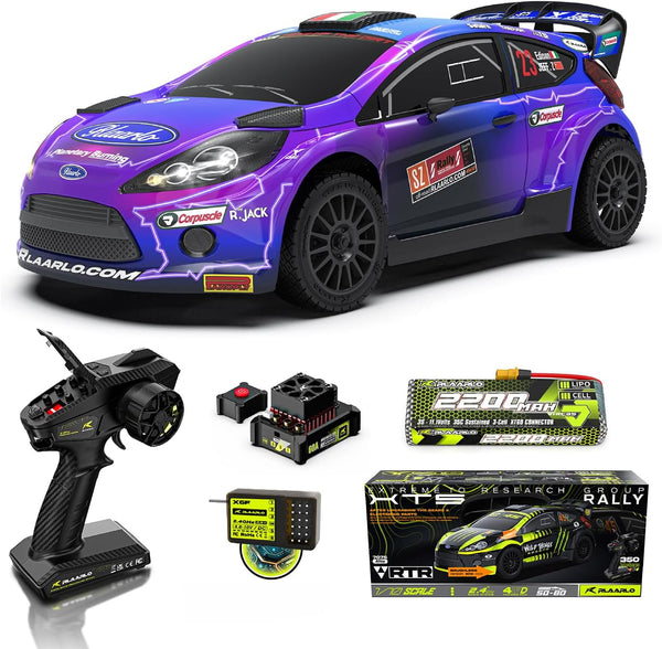 Rlaarlo XTS F10 Carbon Brushless 1:10 Scale Rally Car - Purple (3S LiPo Version)