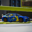 Rlaarlo XTS-S10 Carbon 1:10 Scale Rally Car Rolling Chassis - Blue Subaru