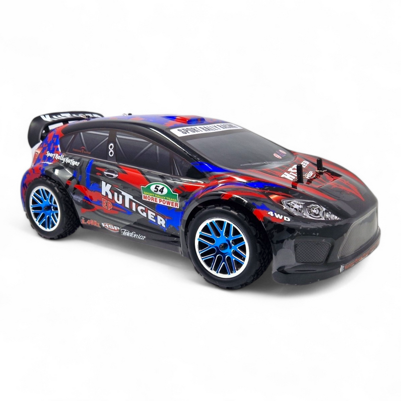 HSP Kutiger Nitro Powered 1:10th Scale Rally Car (Pro Model - 2 Speed Gearbox)