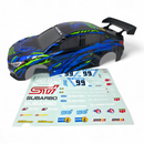 RC Car Body Shell HSP / Maverick Strada 1/10 Scale Body Shell Pre-Painted Subaru STI