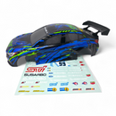 RC Car Body Shell HSP / Maverick Strada 1/10 Scale Body Shell Pre-Painted Subaru STI