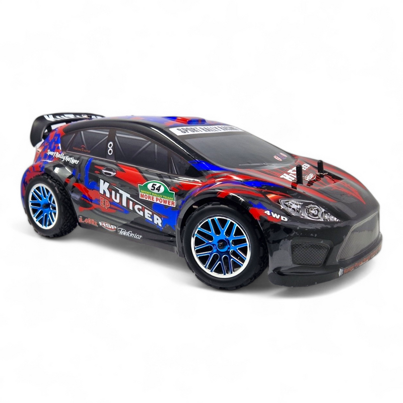 HSP Kutiger Nitro Powered 1:10th Scale Rally Car (Pro Model - 2 Speed Gearbox)