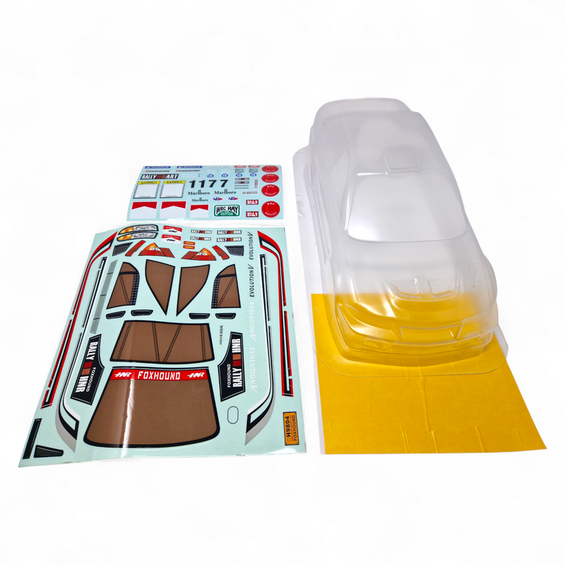 HNR Foxhound 9804 Clear Polycarbonate Body Shell With Decals - Part Number H98348-0