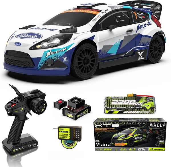 Rlaarlo XTS F10 Carbon Brushless 1:10 Scale Rally Car - White (3S LiPo Version)