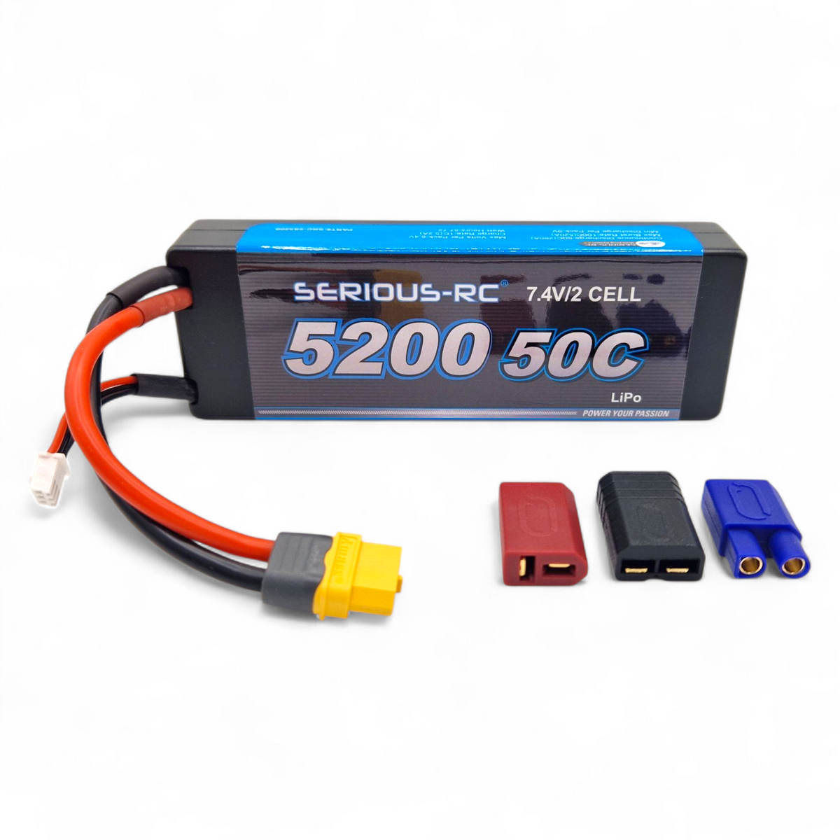 Baterías Lipo 2S 7.4V 7500mAh 100C - Pack De 2, Con Estuche Rígido Y Conector XT60, Para Coches RC 1/8 Y 1/10 Baterías Lipo 2S 7.4V 7500mAh 100C - Pack De 2, Con Estuche Rígido Y Conector XT60, Para Coches RC 1/8 Y 1/10