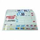 RC Car Body Shell HSP / Maverick Strada 1/10 Scale Body Shell Pre-Painted Subaru STI