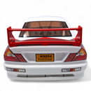 HNR Foxhound 9804 White Polycarbonate Complete Body Shell - Part Number H98349-1