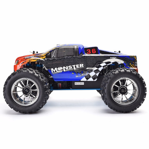 HSP Tyranno Nitro Powered 1:10th Scale Monster Truck (Pro Model with Metal Gears)