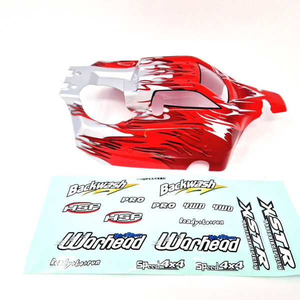 HSP 1/10 Nitro Buggy Body Shell - Flame Design, Fits Warhead 06027 66001
