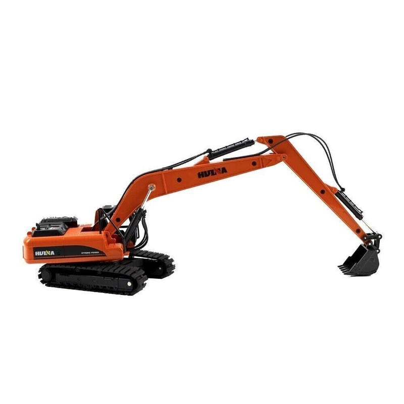 HUINA 1:50 Metal Long Arm Excavator Model Alloy Engineering Construction Vehicle