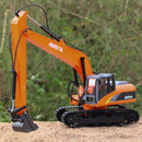 HUINA 1:50 Metal Long Arm Excavator Model Alloy Engineering Construction Vehicle