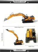 Huina Metal Excavator Digger 1:50 Alloy Engineering Construction Vehicle 1710