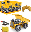 Huina 1540 RC Dump Truck 1/18 Scale Remote Controlled Digger Tipper Metal Cab