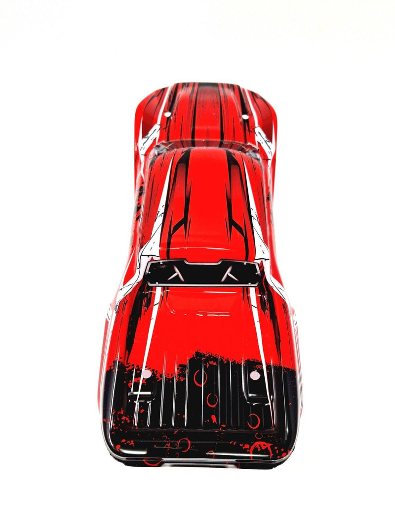 HSP RC Truck Body Shell Red With Stickers 1/10 HSP Wolverine 94111 94108 94701
