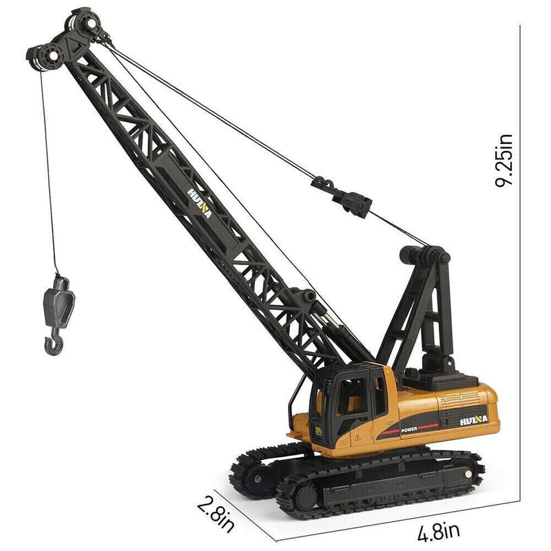 Huina Alloy Crane Truck 1:50 Diecast Hoist Truck Construction Model Toy 1720