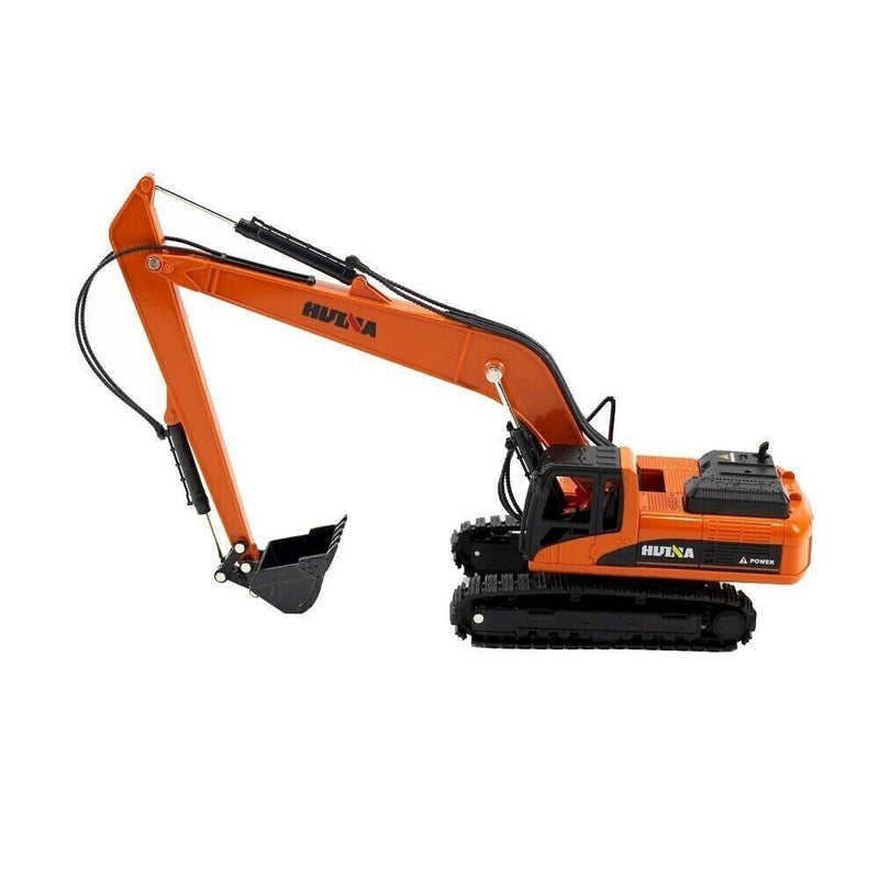 HUINA 1:50 Metal Long Arm Excavator Model Alloy Engineering Construction Vehicle