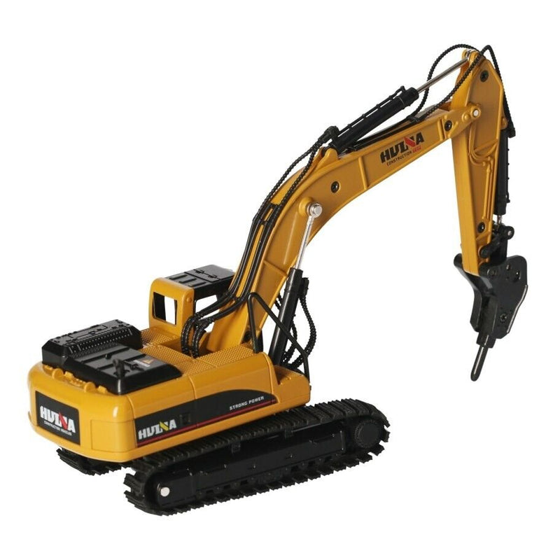 Huina Metal Rock Breaker Model 1:50 Alloy Engineering Construction Vehicle 1711