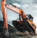 HUINA 1:50 Metal Long Arm Excavator Model Alloy Engineering Construction Vehicle